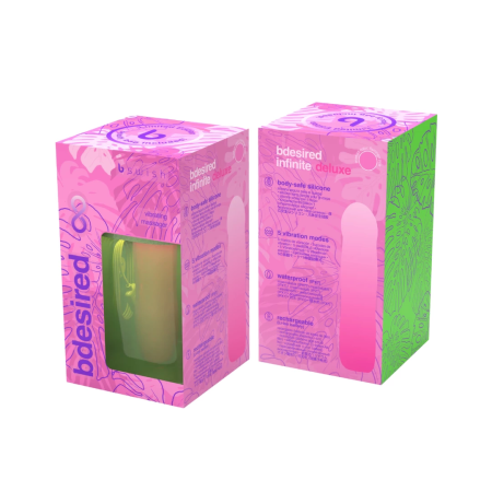 B Swish Bdesired Infinite Deluxe Beauty Edition Silicone Pink-Green 16cm