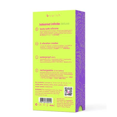 B Swish Bdesired Infinite Deluxe Pink - Compact Waterproof Intimate Device