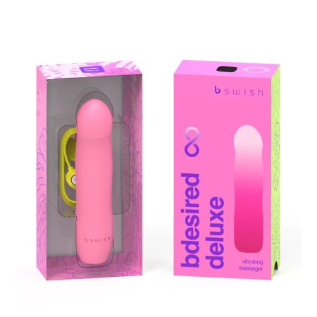 B Swish Bdesired Infinite Deluxe Intimate Device Flamingo Pink USB IPX7