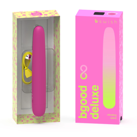 B Swish Bgood Infinite Deluxe Silicone Waterproof Rechargeable 18cm Violet