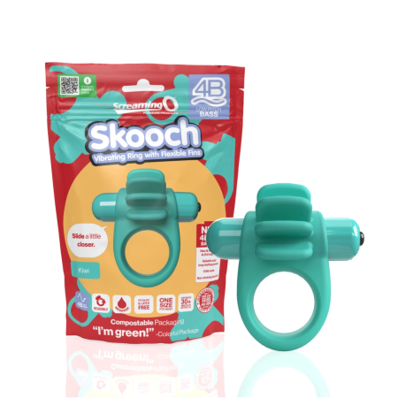 The Screaming O 4B Skooch Kiwi Silicone Vibrating Ring Waterproof