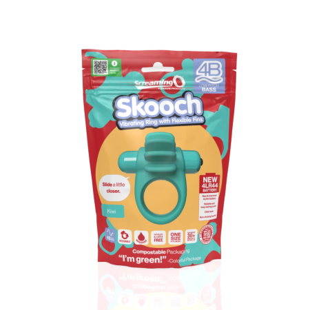 The Screaming O 4B Skooch Kiwi Silicone Vibrating Ring Waterproof