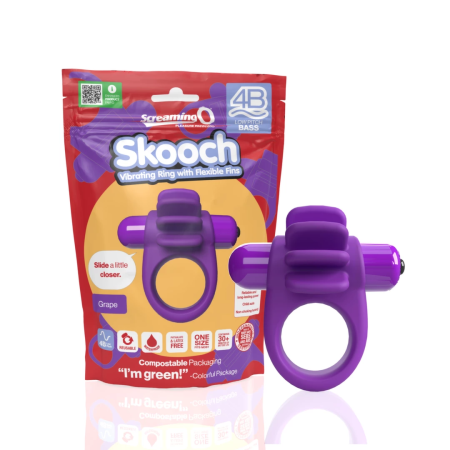 The Screaming O 4B Skooch Intimate Ring Grape Waterproof Silicone