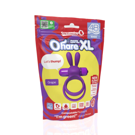 Screaming O 4B Ohare XL Intimate Ring Vibrator Silicone Grape