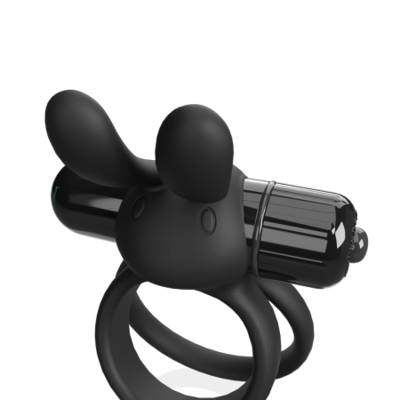 The Screaming O 4B Ohare XL Black - Silicone Rabbit Ring, Waterproof