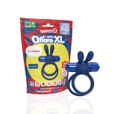 The Screaming O 4B Ohare XL Blueberry Silicone Ring Vibrator