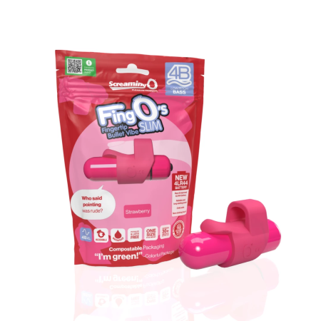 The Screaming O 4B FingO Slim Strawberry Intimate Finger Device