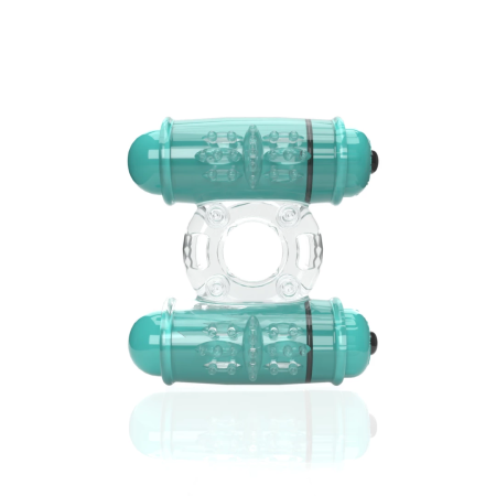 The Screaming O 4B Double Wammy Kiwi - Dual Motor Intimate Ring, Waterproof