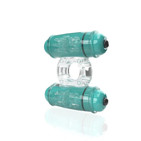 The Screaming O 4B Double Wammy Kiwi - Dual Motor Intimate Ring, Waterproof