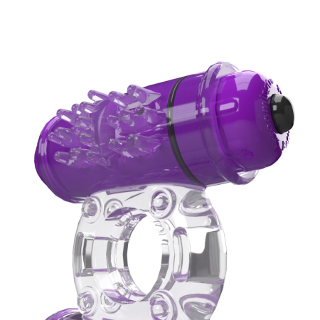 The Screaming O 4B Double Wammy Grape Dual Action Vibrating Ring