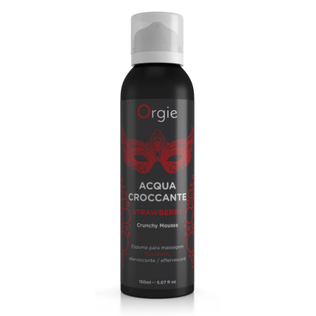 Orgie Acqua Croccante Crunchy Mousse Strawberry 150ml - Effervescent Body Foam