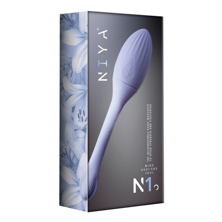 Rocks Off NIYA 1 Dual Motor Vibrating Egg with Flexible Arm, Purple, 19cm