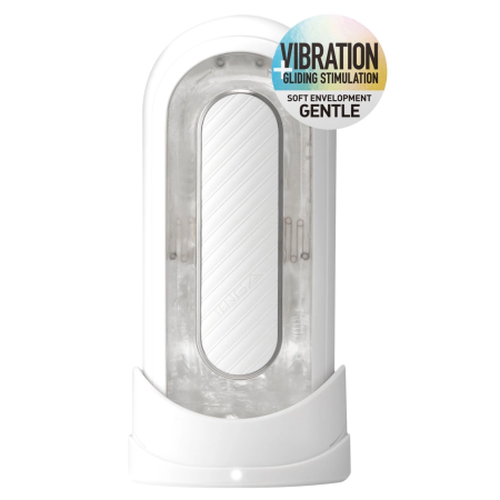 Tenga Flip Zero Gravity White - Advanced Vibrating Stimulation System 18cm