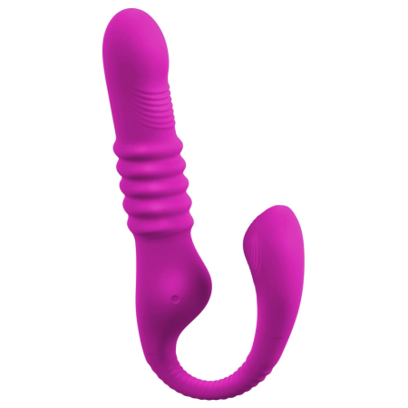 Javida 3 Function Dual Action Intimate Machine, Flexible, USB, Purple