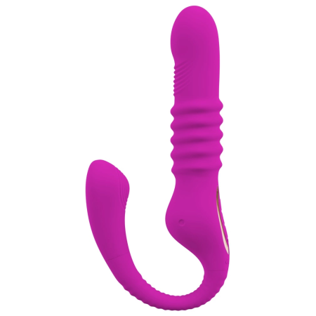 Javida 3 Function Dual Action Intimate Machine, Flexible, USB, Purple