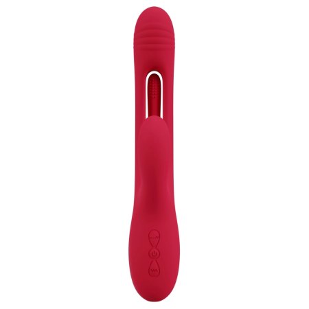 Sweet Smile Rabbit Flicking Intimate System Pink 24.2cm Silicone