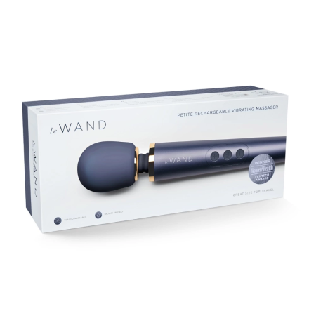 Le Wand Petite Navy Massage Wand - Compact Rechargeable Massager
