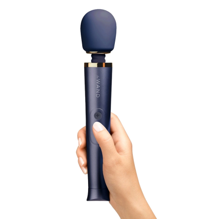 Le Wand Petite Navy Massage Wand - Compact Rechargeable Massager
