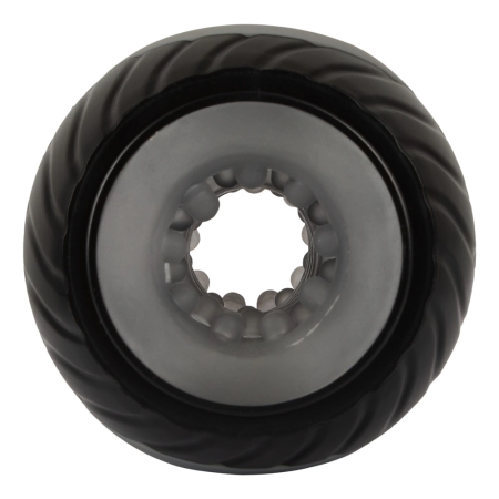 You2Toys Vibrating Squeezable Donut Intimate Machine Black 10.3cm