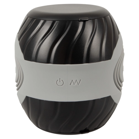 You2Toys Vibrating Squeezable Donut Intimate Machine Black 10.3cm