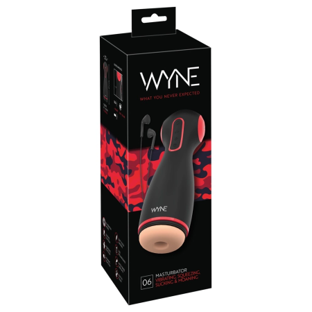 WYNE Model 06 Dual-Motor Intimate Device with Suction & Sound, Black