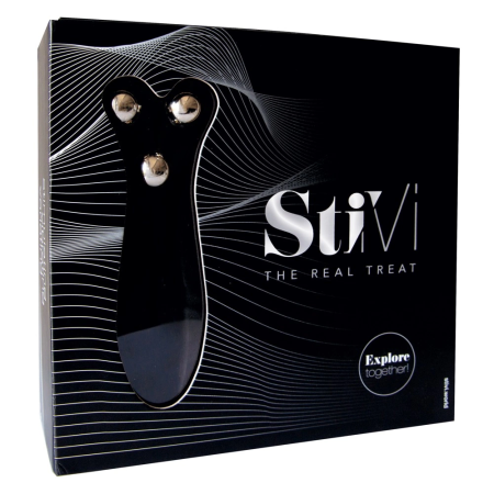 HOT StiVi Dual-Sided Intimate Massager, Silicone, Rechargeable, 17cm