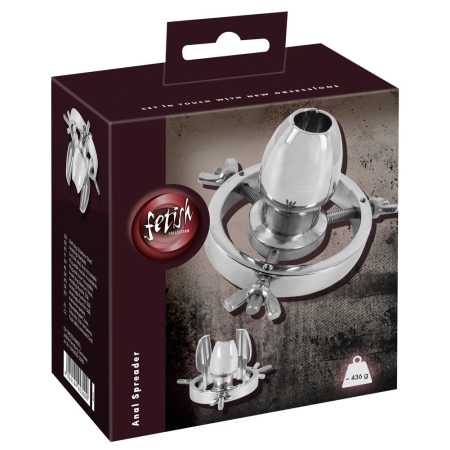 Fetish Collection Stainless Steel Adjustable Anal Spreader 6.4cm