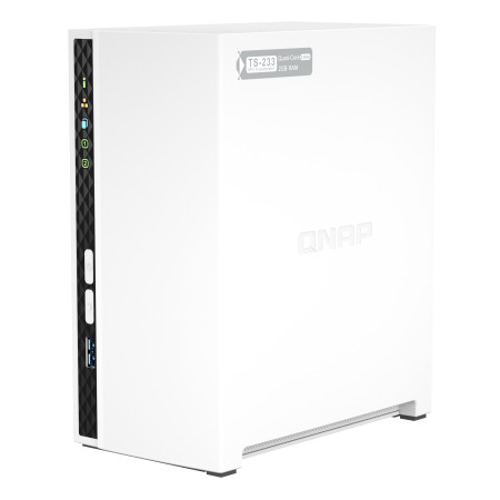 QNAP TS-233 NAS ir duomenų saugojimo serveris