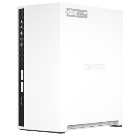 QNAP TS-233 NAS ir duomenų saugojimo serveris