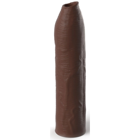 Fantasy X-Tensions Elite Uncut Silicone Intimate Sleeve Brown 17.8cm