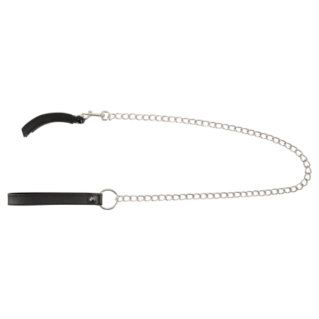 Bad Kitty Adjustable Intimate Clamp with Detachable Chain Leash, Black