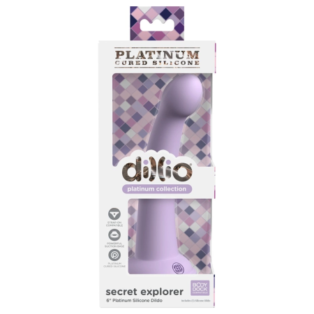 Dillio Platinum Secret Explorer Intimate Device Purple 17.2cm