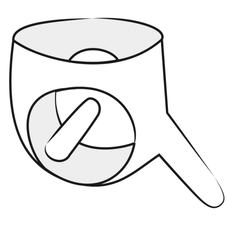 LateX Men's Briefs Black M/L with Integrated System and Sleeve