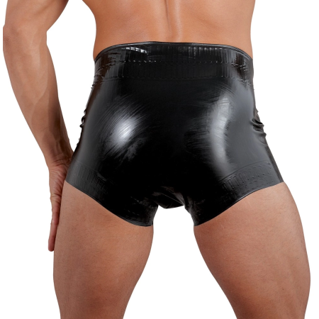 LateX Diaper Briefs Black 2XL - Anatomical Latex Design, Secure Fit