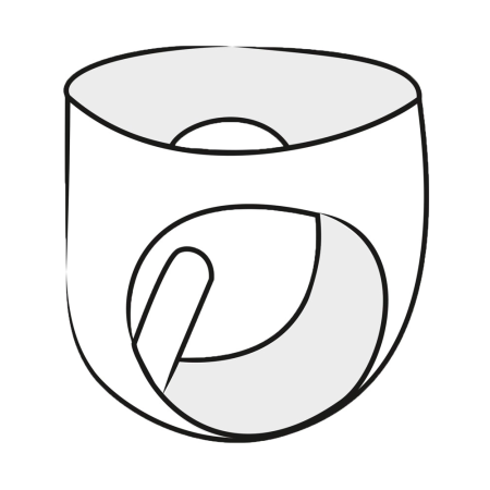 LateX Classic Black Briefs XL with Anatomical Insert System