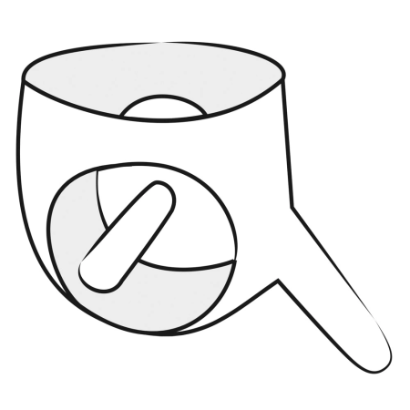 LateX Men's Latex Briefs Black XL with Integrated Sleeves 0.4mm