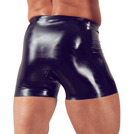 LateX Men's Latex Briefs Black L with Integrated Sleeve & Insert