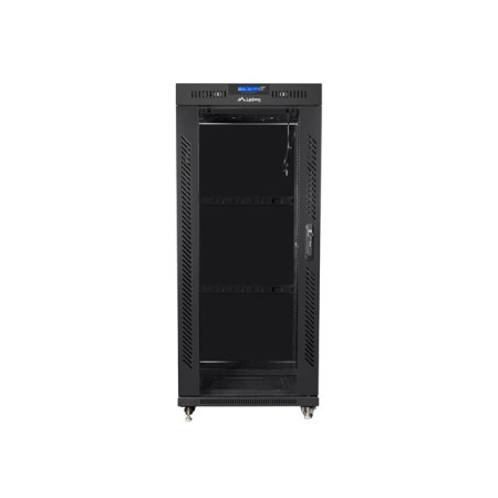 LANBERG 19" 27U 600x600 rack spinta su stikliniais durimis LCD V2
