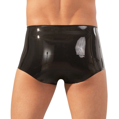 LateX Men's Black Latex Pants with Anatomical Sleeve L/XL