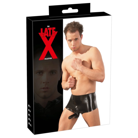 LateX Men's Black Latex Pants S/M Anatomical Cut 0.4mm