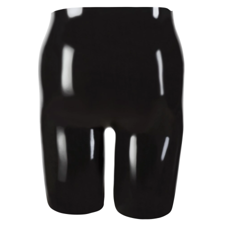 LateX Men's Latex Cycling Shorts 2XL Anatomical Pouch Black