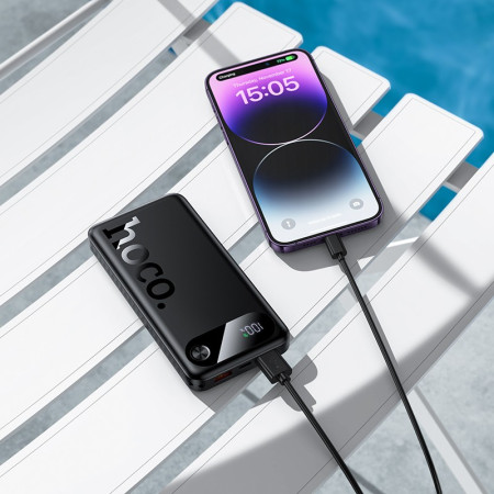 Hoco J154 Išorinė baterija Power Bank 10000mAh juoda
