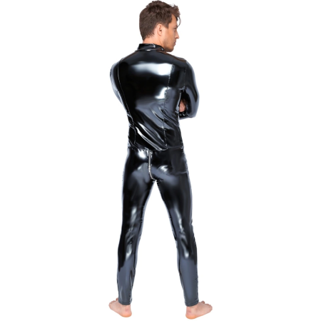 Black Level Vinyl Jumpsuit XL - Shiny 4-Way Stretch Catsuit