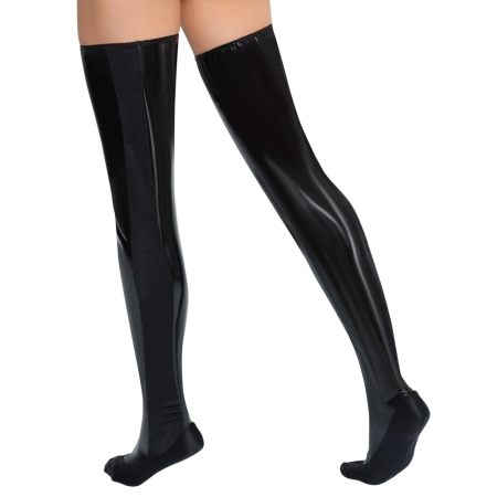 Black Level Vinyl Bed Boots M/L - Shiny Stretch Comfort Fit