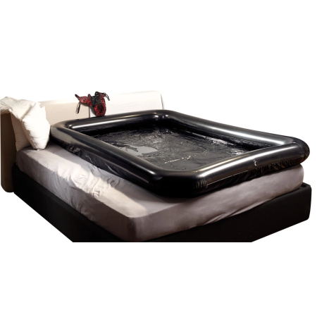 You2Toys Vinyl Protective Sheet with Inflatable Border 140x200 cm Black