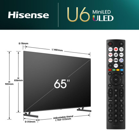 Hisense 65U6NQ televizorius