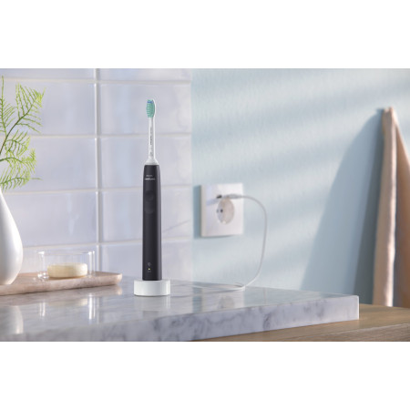 Philips Sonicare 3100 HX3671/14 dantų šepetėlis (juodas)