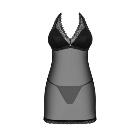 Obsessive Medilla Transparent Dress XL/2XL with Padded Cups