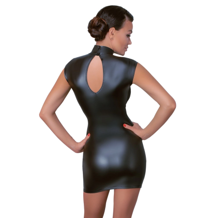 Cottelli PARTY Dress L Black Matte Finish with Powernet Accents