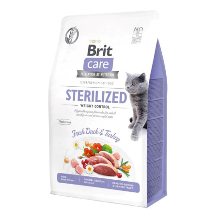 BRIT Care Sterilizuotas Svorio kontrolė - sausas kačių maistas - 7 kg